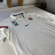 Nike England Rugby World Cup 2007 Players FIt Rugby Polo Shirt XXL - Threads Uncovered