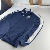 Nike France Embroidered Cotton Track Jacket L - Threads Uncovered