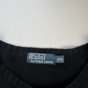 Polo By Ralph Lauren Crewneck Knit Sweater in Black Size XXL - Threads Uncovered