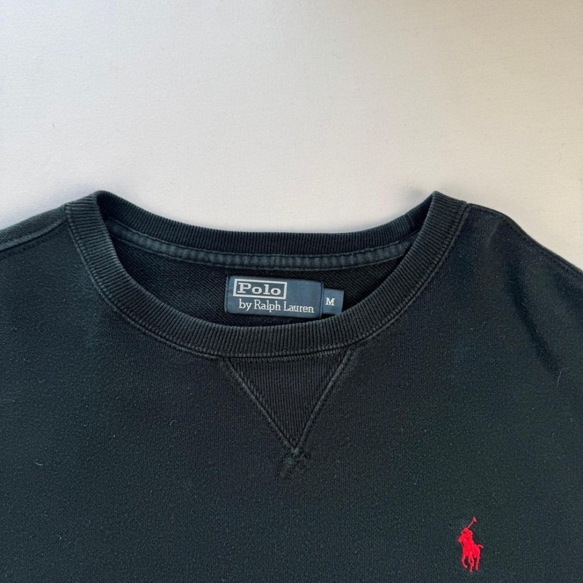 Polo By Ralph Lauren Crewneck Sweatshirt in Black Size M - Threads Uncovered