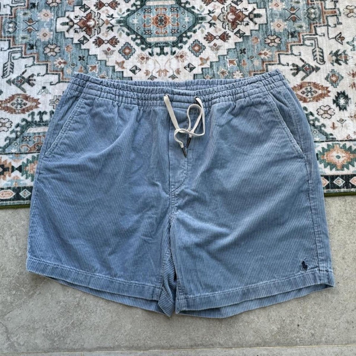 Polo Ralph Lauren Baby Blue Corduroy Shorts Large (36W) - Threads Uncovered