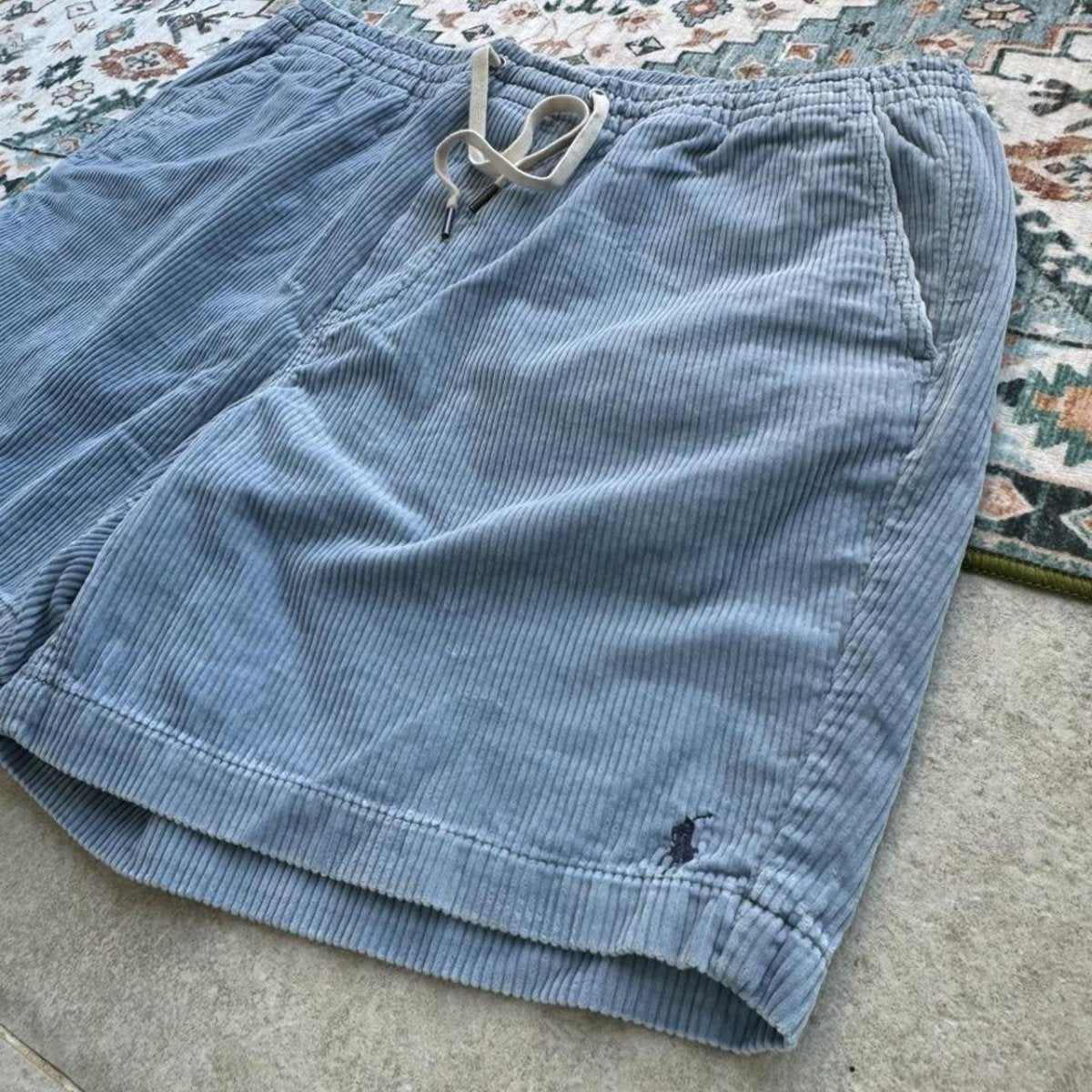 Polo Ralph Lauren Baby Blue Corduroy Shorts Large (36W) - Threads Uncovered