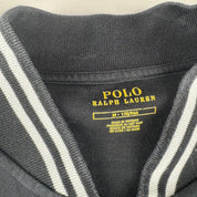 Polo Ralph Lauren Black Cotton Track Jacket M - Threads Uncovered