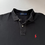 Polo Ralph Lauren Black Long Sleeve Polo Shirt L - Threads Uncovered