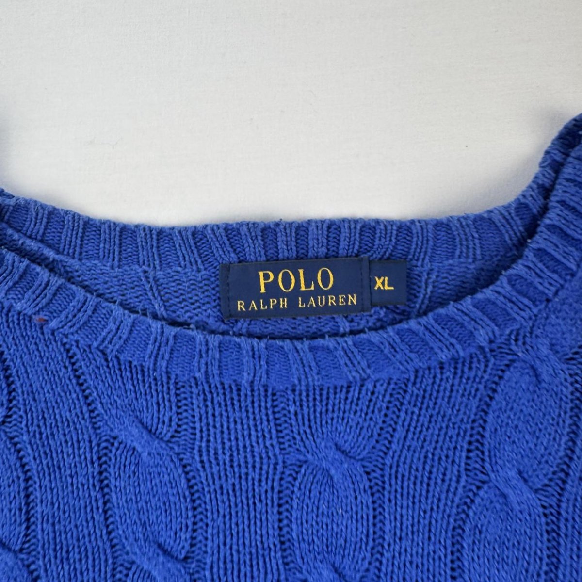 Polo Ralph Lauren Crewneck Knit Sweater in Blue Size XL - Threads Uncovered