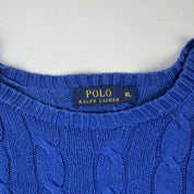 Polo Ralph Lauren Crewneck Knit Sweater in Blue Size XL - Threads Uncovered