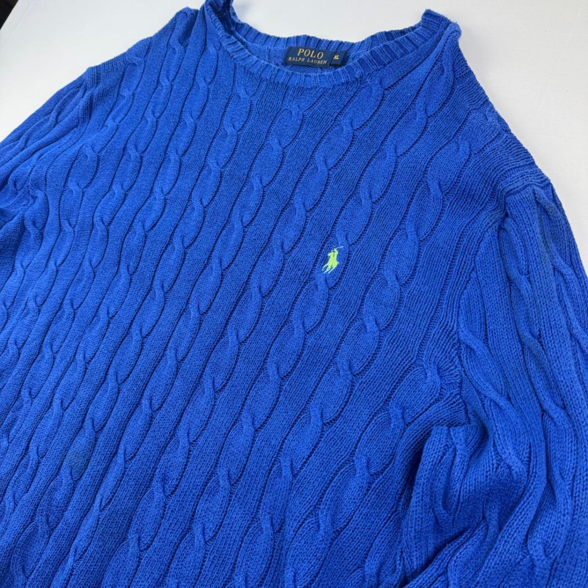 Polo Ralph Lauren Crewneck Knit Sweater in Blue Size XL - Threads Uncovered