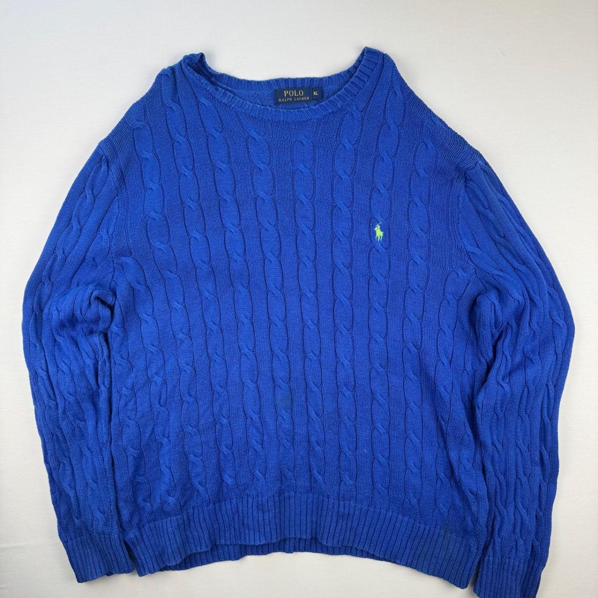 Polo Ralph Lauren Crewneck Knit Sweater in Blue Size XL - Threads Uncovered