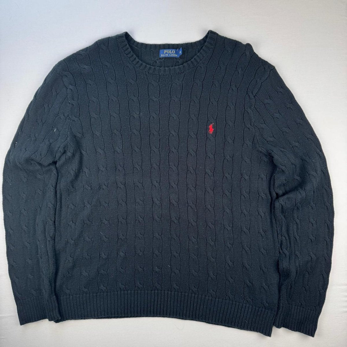 Polo Ralph Lauren Crewneck Knit Sweater in Navy Size XXL - Threads Uncovered