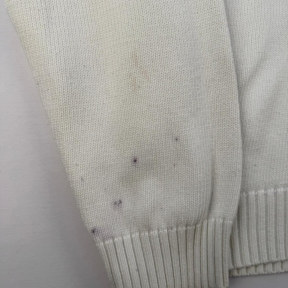 Polo Ralph Lauren Crewneck Knit Sweater in White Size XL - Threads Uncovered