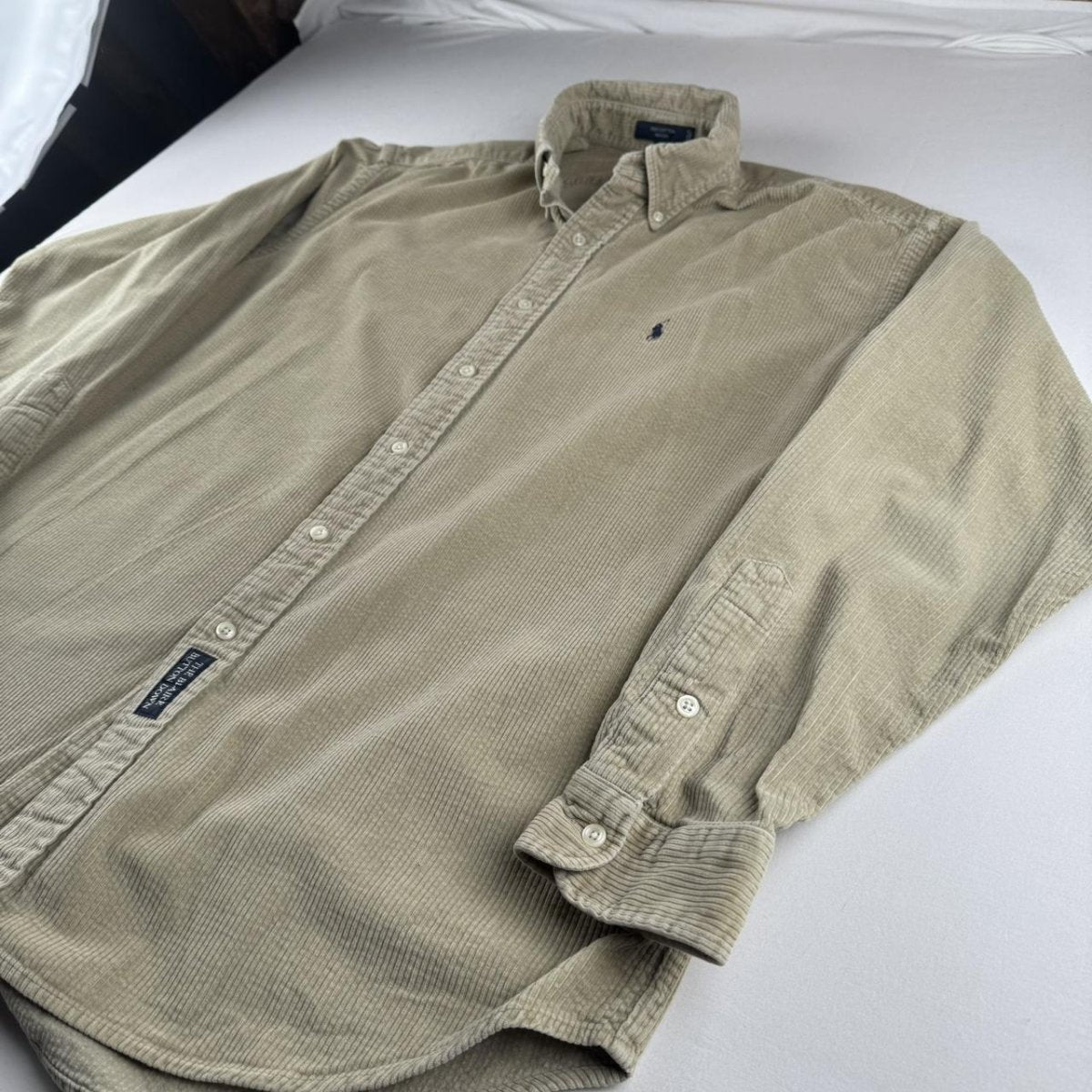 Polo Ralph Lauren Early 2000s Button Down Corduroy Shirt L - Threads Uncovered