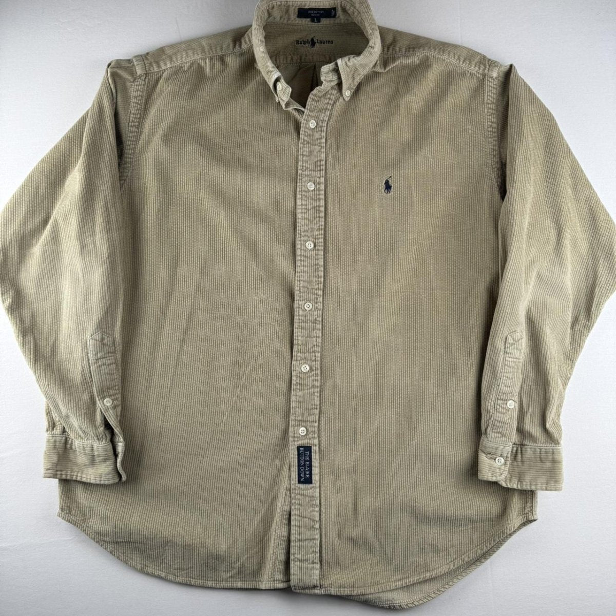Polo Ralph Lauren Early 2000s Button Down Corduroy Shirt L - Threads Uncovered