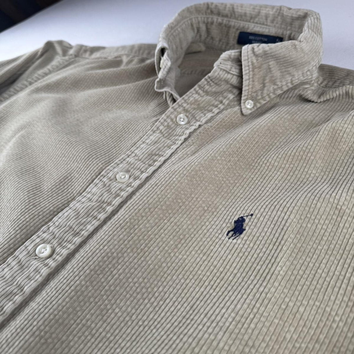 Polo Ralph Lauren Early 2000s Button Down Corduroy Shirt L - Threads Uncovered