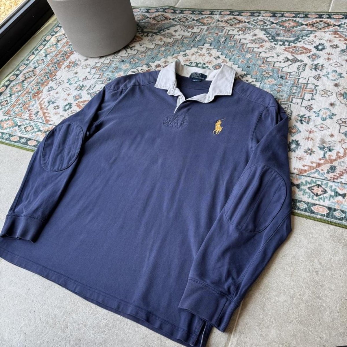 Polo Ralph Lauren Embroidered Big Pony Thick Rugby Polo XL - Threads Uncovered