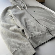 Polo Ralph Lauren Embroidered Green Pony Heavyweight Full Zip Hoodie S - Threads Uncovered