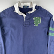 Polo Ralph Lauren Embroidered Pony 67 Rugby Polo Shirt L - Threads Uncovered