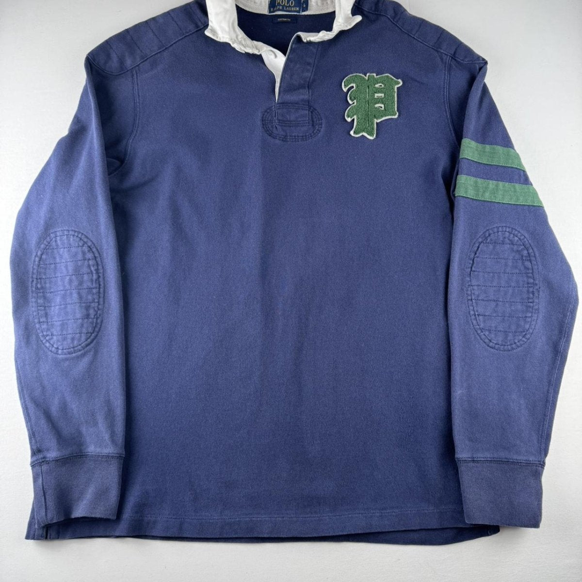 Polo Ralph Lauren Embroidered Pony 67 Rugby Polo Shirt L - Threads Uncovered