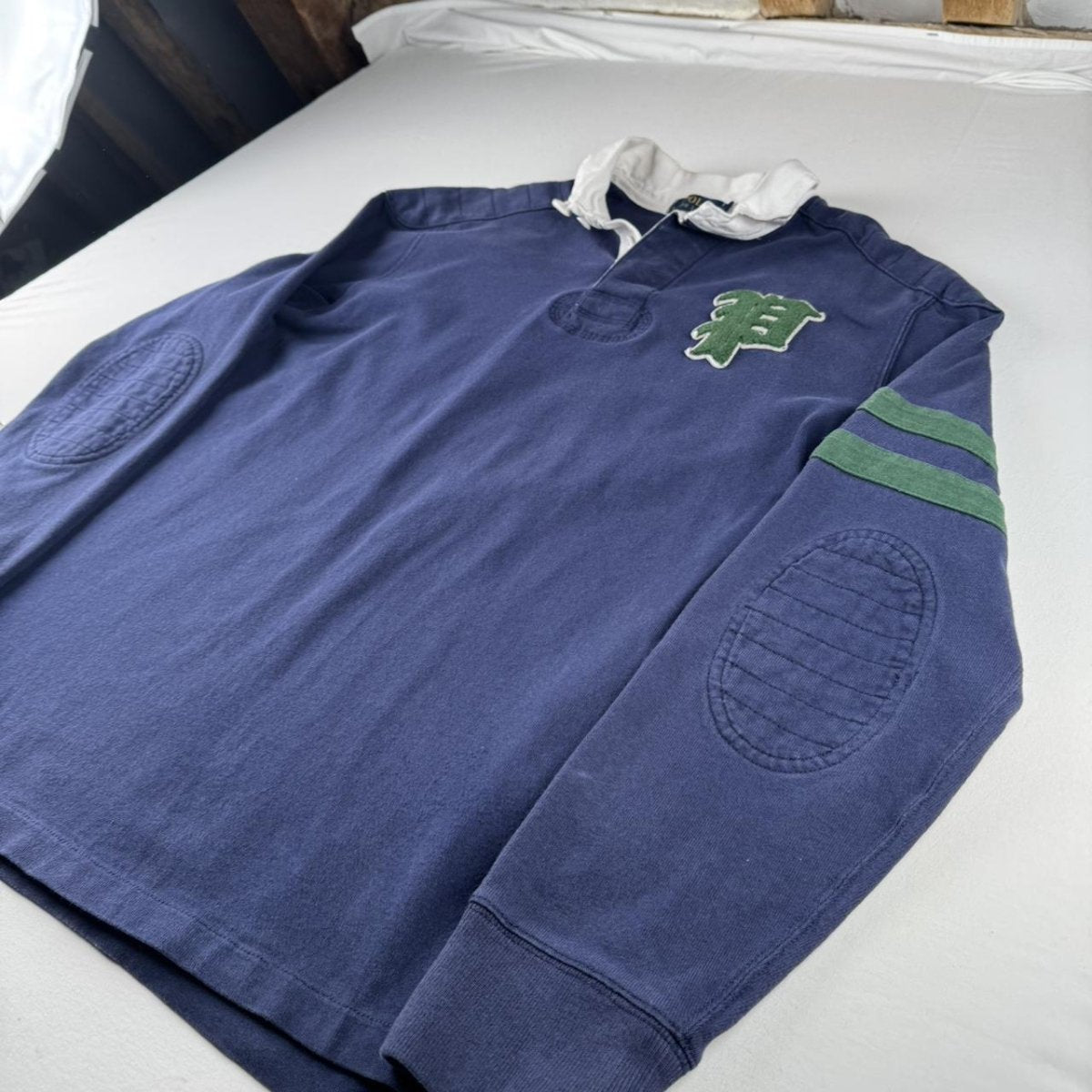 Polo Ralph Lauren Embroidered Pony 67 Rugby Polo Shirt L - Threads Uncovered
