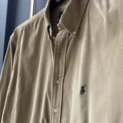 Polo Ralph Lauren Embroidered Pony Corduroy Shirt XL - Threads Uncovered