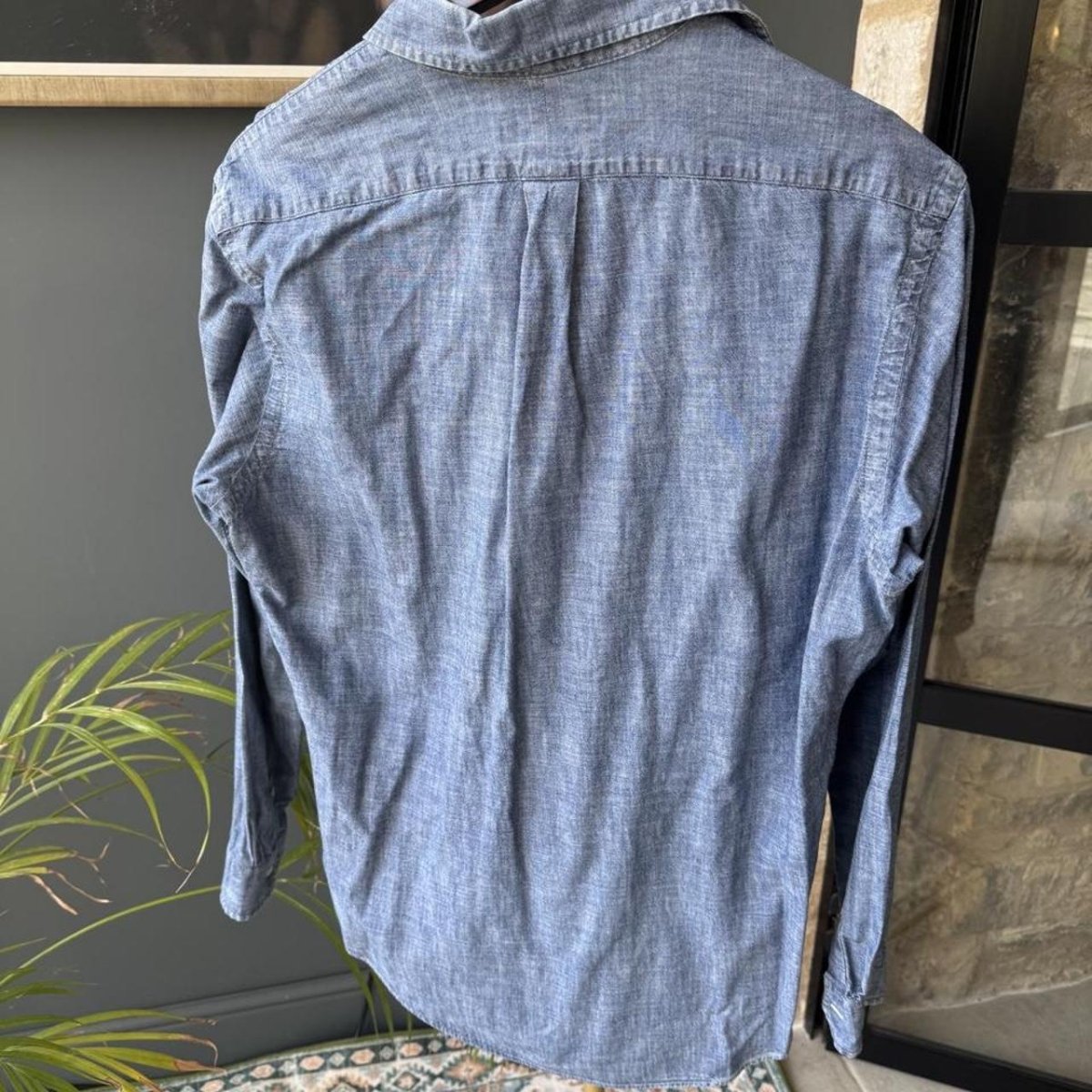 Polo Ralph Lauren Embroidered Pony Cotton Shirt L - Threads Uncovered