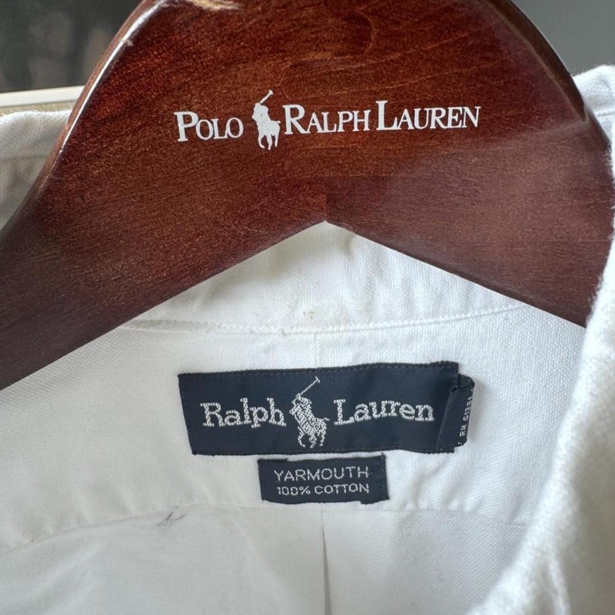 Polo Ralph Lauren Embroidered Pony Cotton Shirt M - Threads Uncovered