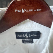 Polo Ralph Lauren Embroidered Pony Cotton Shirt M - Threads Uncovered