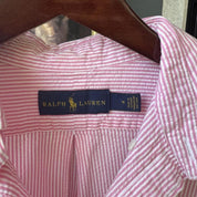 Polo Ralph Lauren Embroidered Pony Cotton Shirt M - Threads Uncovered