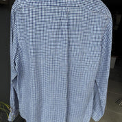 Polo Ralph Lauren Embroidered Pony Linen Checkered Shirt XL - Threads Uncovered