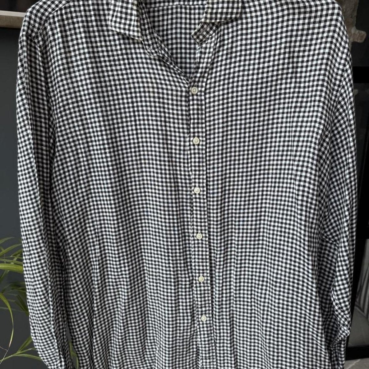 Polo Ralph Lauren Embroidered Pony Linen Checkered Shirt XXL - Threads Uncovered