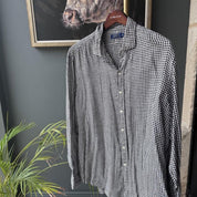 Polo Ralph Lauren Embroidered Pony Linen Checkered Shirt XXL - Threads Uncovered