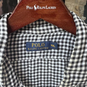 Polo Ralph Lauren Embroidered Pony Linen Checkered Shirt XXL - Threads Uncovered
