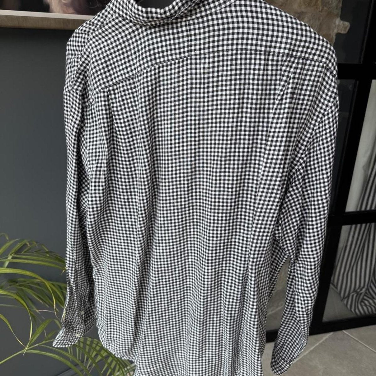 Polo Ralph Lauren Embroidered Pony Linen Checkered Shirt XXL - Threads Uncovered