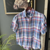 Polo Ralph Lauren Embroidered Pony Linen Shirt L - Threads Uncovered