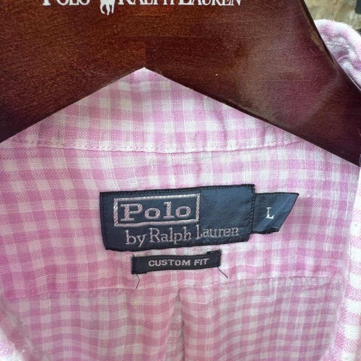 Polo Ralph Lauren Embroidered Pony Linen Shirt L - Threads Uncovered