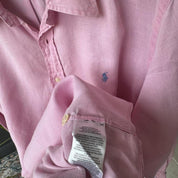 Polo Ralph Lauren Embroidered Pony Linen Shirt L - Threads Uncovered