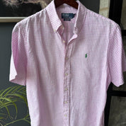 Polo Ralph Lauren Embroidered Pony Linen Shirt L - Threads Uncovered