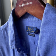 Polo Ralph Lauren Embroidered Pony Linen Shirt L - Threads Uncovered