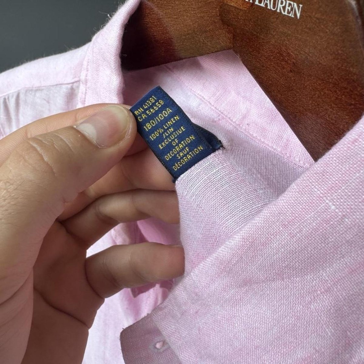 Polo Ralph Lauren Embroidered Pony Linen Shirt L - Threads Uncovered
