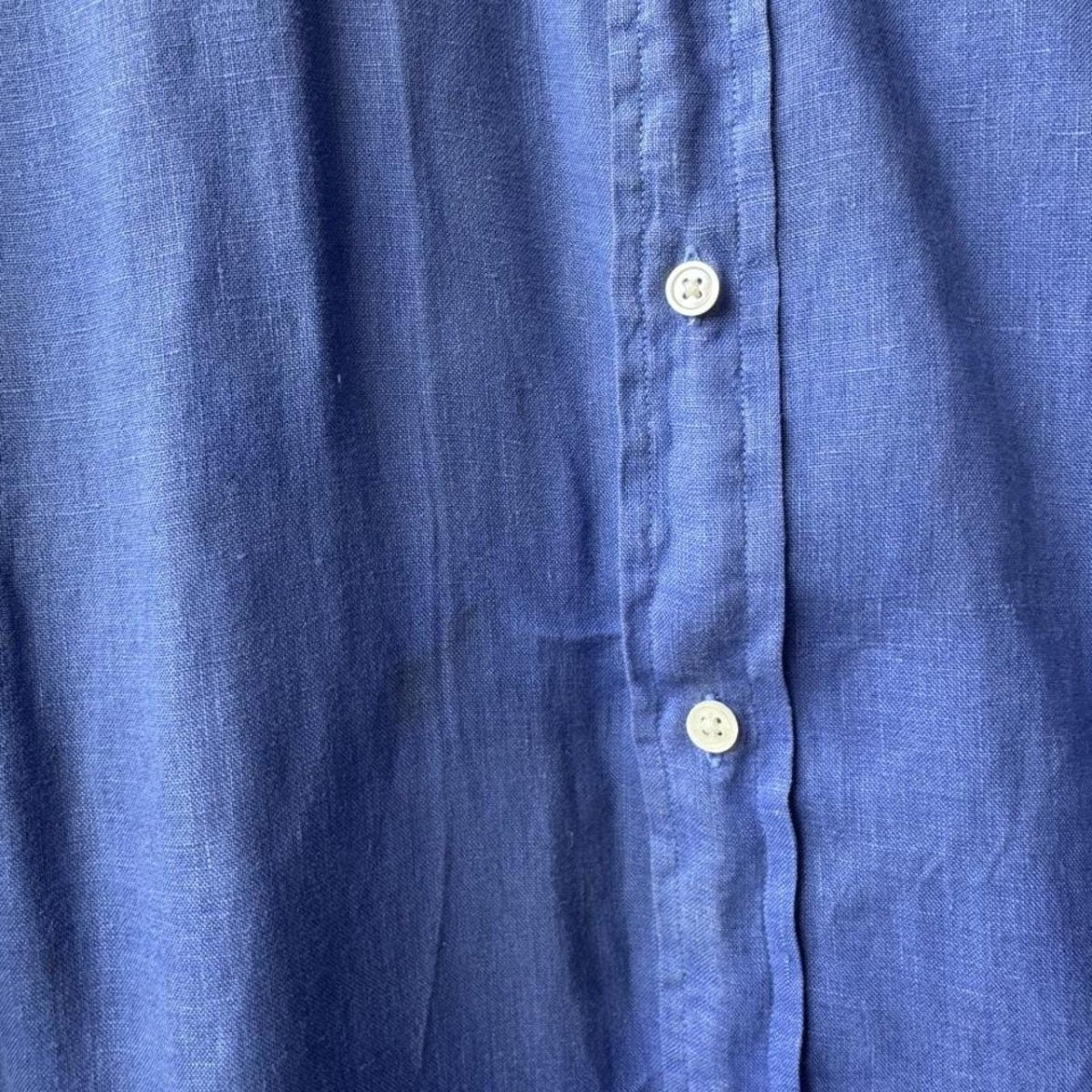 Polo Ralph Lauren Embroidered Pony Linen Shirt L - Threads Uncovered