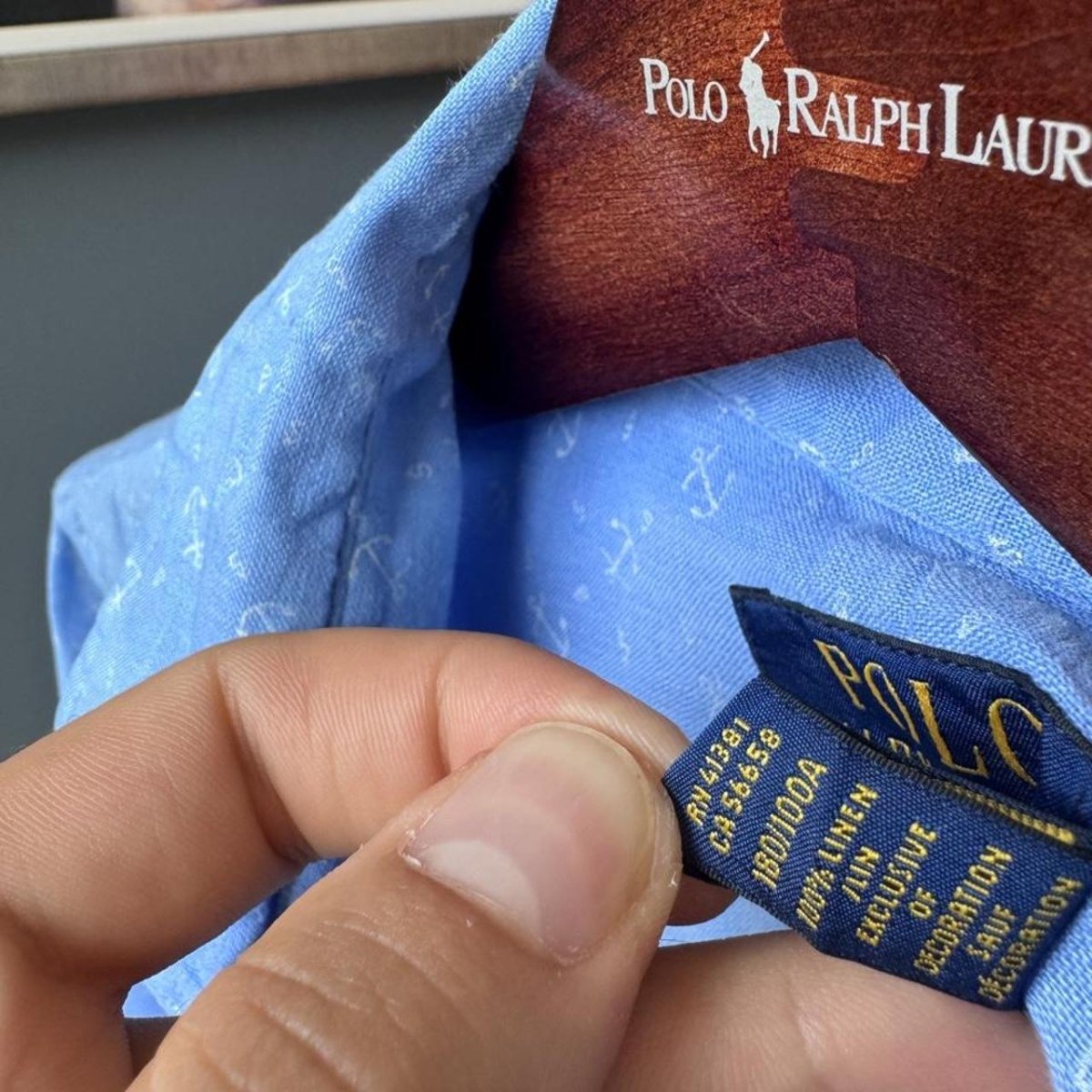 Polo Ralph Lauren Embroidered Pony Linen Shirt L - Threads Uncovered
