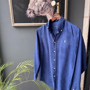 Polo Ralph Lauren Embroidered Pony Linen Shirt L - Threads Uncovered