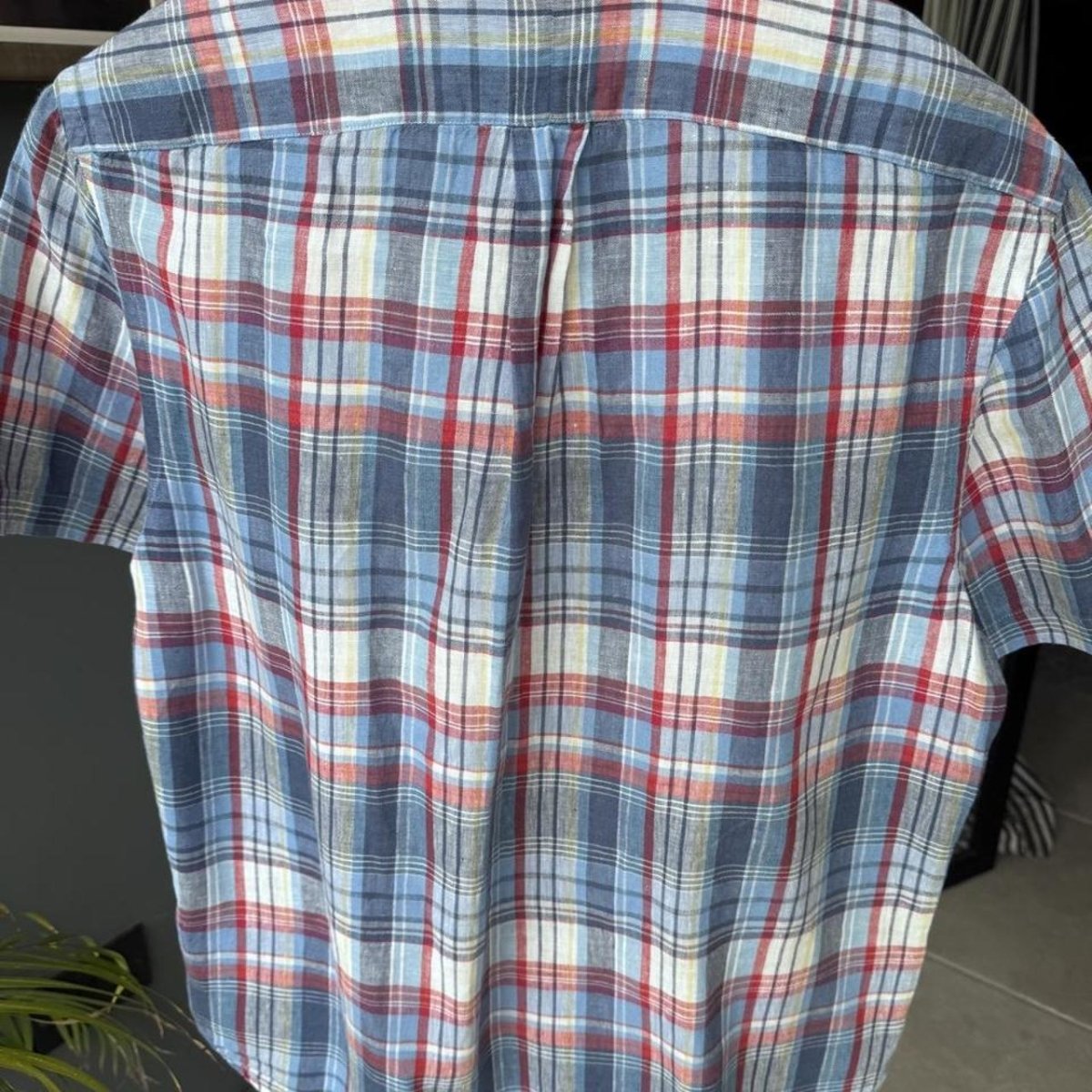 Polo Ralph Lauren Embroidered Pony Linen Shirt L - Threads Uncovered