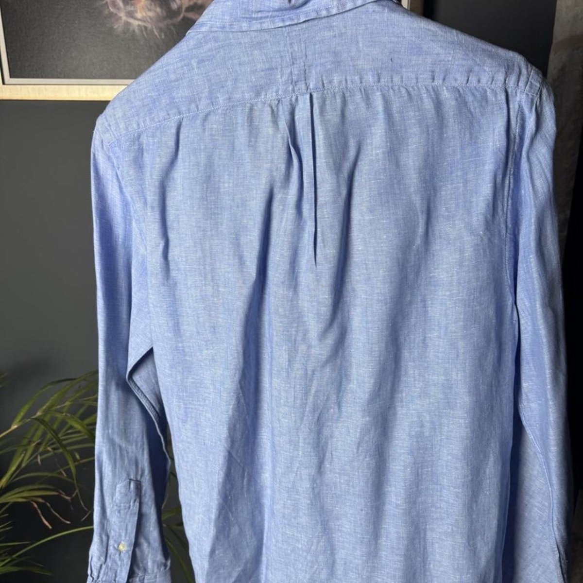 Polo Ralph Lauren Embroidered Pony Linen Shirt M - Threads Uncovered