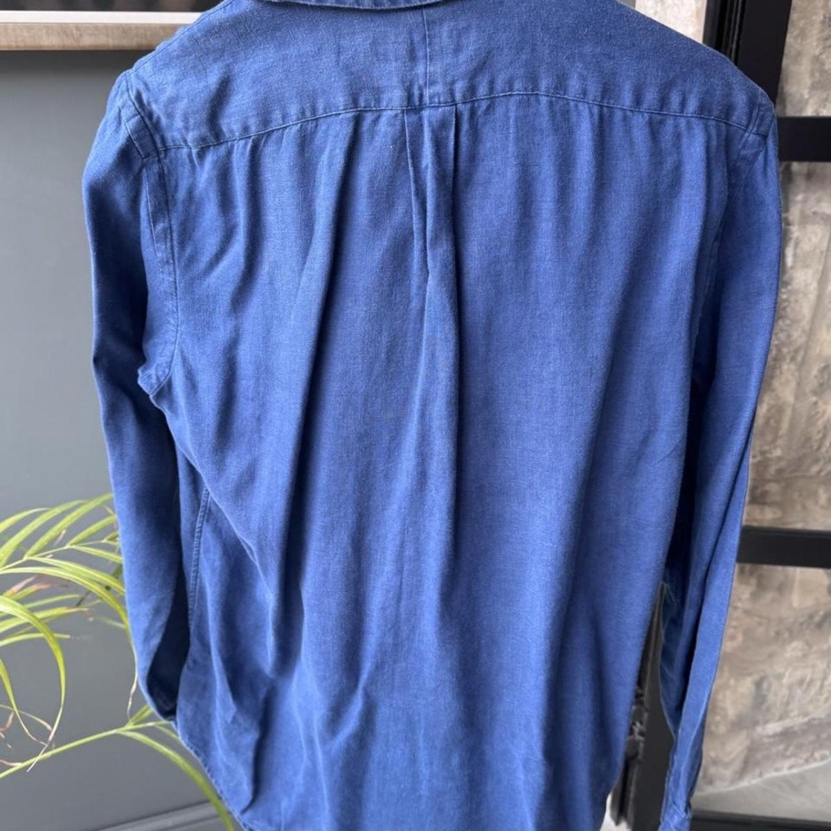 Polo Ralph Lauren Embroidered Pony Linen Shirt M - Threads Uncovered