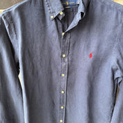 Polo Ralph Lauren Embroidered Pony Linen Shirt M - Threads Uncovered