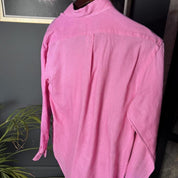Polo Ralph Lauren Embroidered Pony Linen Shirt M - Threads Uncovered