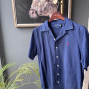 Polo Ralph Lauren Embroidered Pony Linen Shirt M - Threads Uncovered