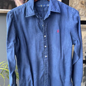 Polo Ralph Lauren Embroidered Pony Linen Shirt M - Threads Uncovered