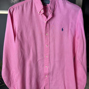 Polo Ralph Lauren Embroidered Pony Linen Shirt M - Threads Uncovered
