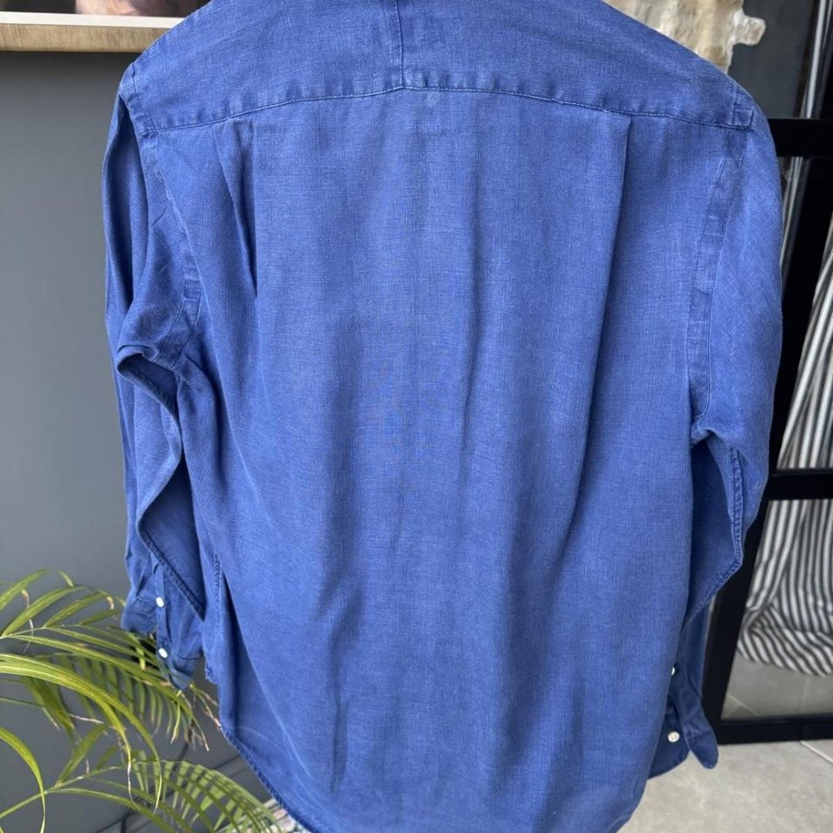 Polo Ralph Lauren Embroidered Pony Linen Shirt S - Threads Uncovered
